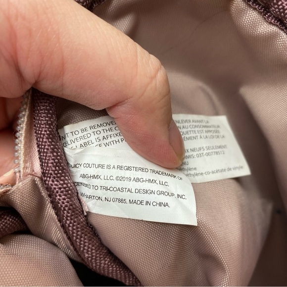 Juicy Couture Dusty Pink Small Zipper Pouch - Picture 6 of 6